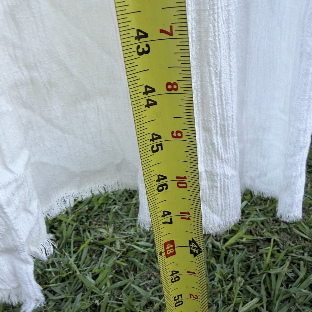 FATE Boho Crochet Lace Maxi Dress Medium Ivory Sleeveless Cottagecore Festival - Picture 6 of 13